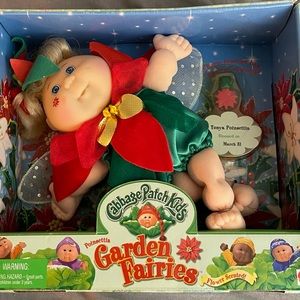 Cabbage Patch Kids Garden Fairies Poinsettia 7 3/4” Doll